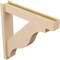 Ekena Millwork 6-in W x 32-in D x 32-in H Funston Block Rough Cedar Woodgrain TimberThane Outlooker, Primed Tan OUTUR060X32X32FST44RCPR - alternate 5